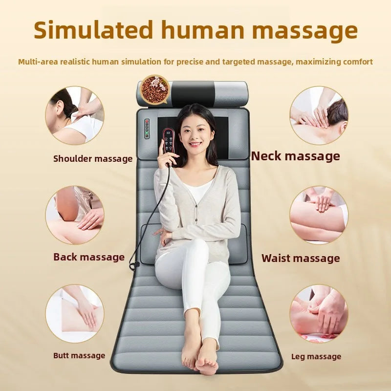 Full Body Massage Mattress Kneading Heat Waist Massage Drop Shipping Ready Home Use Blanket Neck Shoulder Waist Back Massage