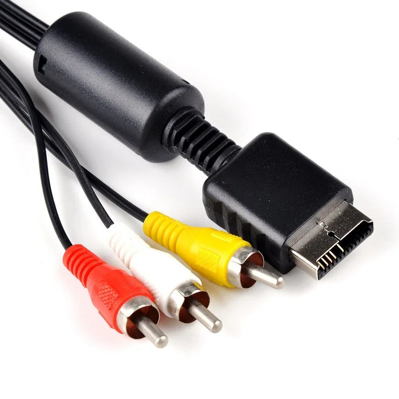 AV Cable for PS3 PS2 PS1 PlayStation Console Audio Video Extend Cord Game Player to LCD Monitor TV RCA Wire Converter Adapter