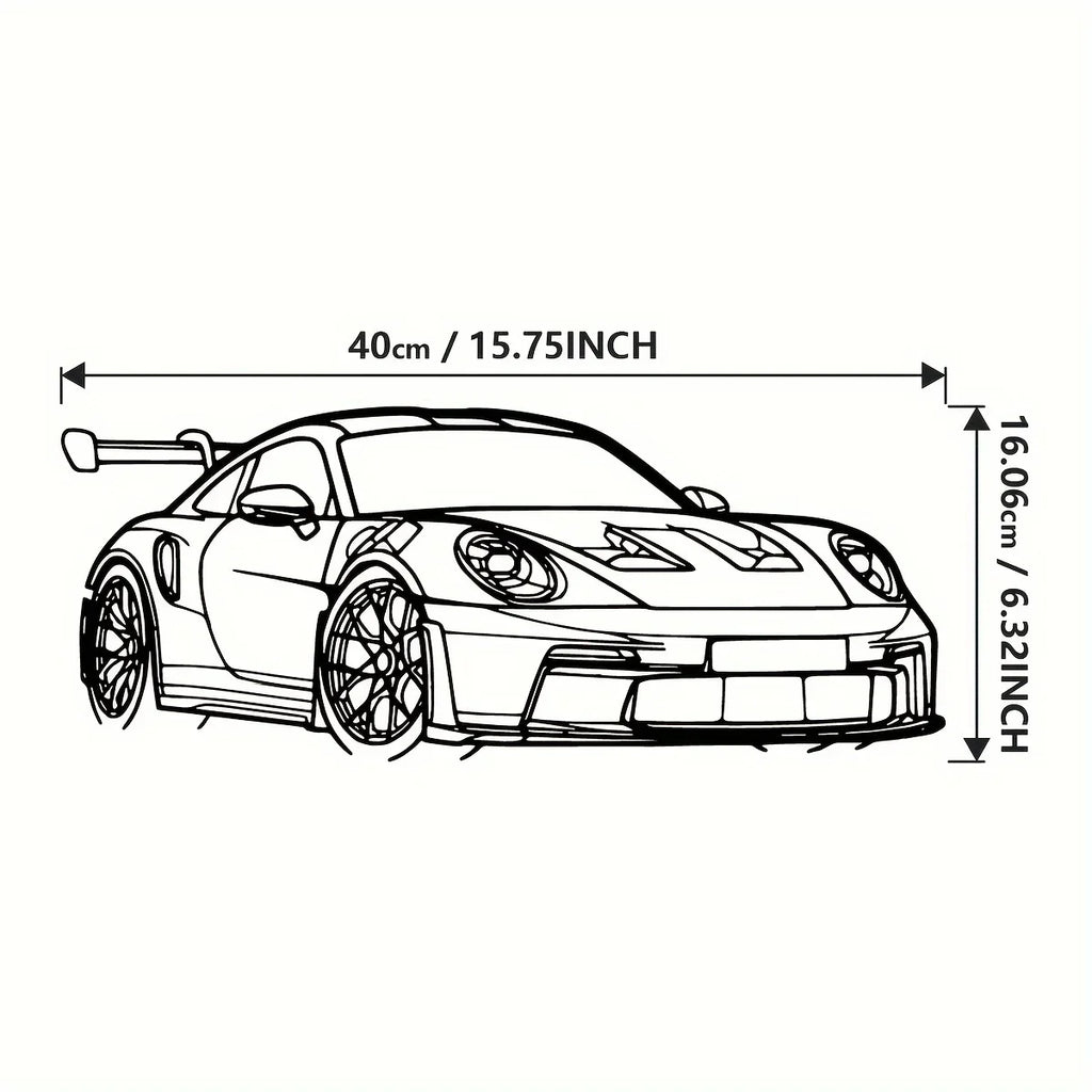 1pc Car Metal Wall Art - Modern Home Decor Sign for Car Enthusiasts Modern Iron Vehicle Sculpture