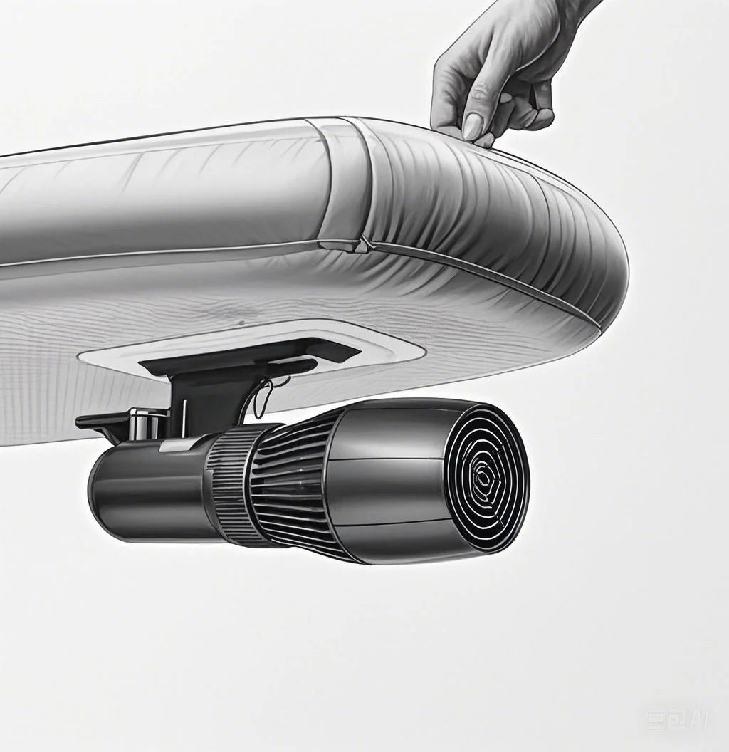 Camolech New 900W Underwater Sea Diving Scooter SUP Motor Electric Fin Propeller Removable Battery for Pool Diving