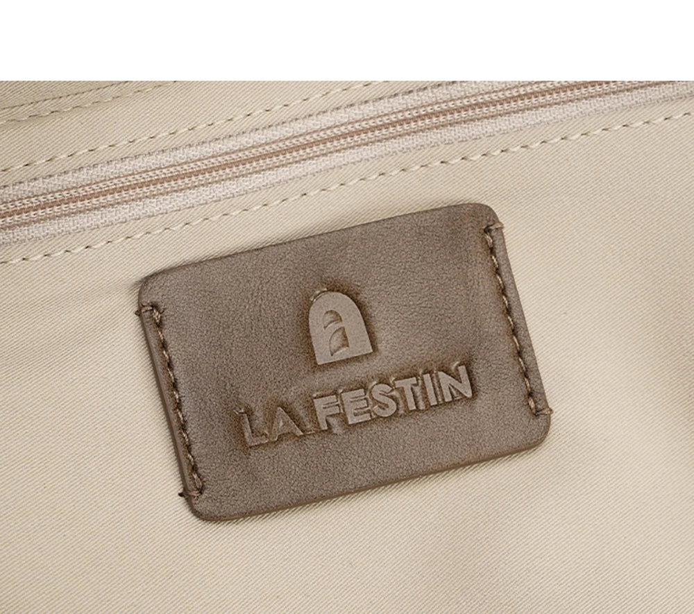LA FESTIN Original Brand Women's Bag 2025 New Suede Bag Luxury Designer Handbag Boston Bag Shoulder Crossbody Bag Bowling Bag