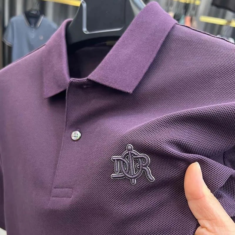 100% pure cotton high-end short sleeve men's polo shirt summer designer luxury brand embroidered Paul T-shirt fashion men's wear