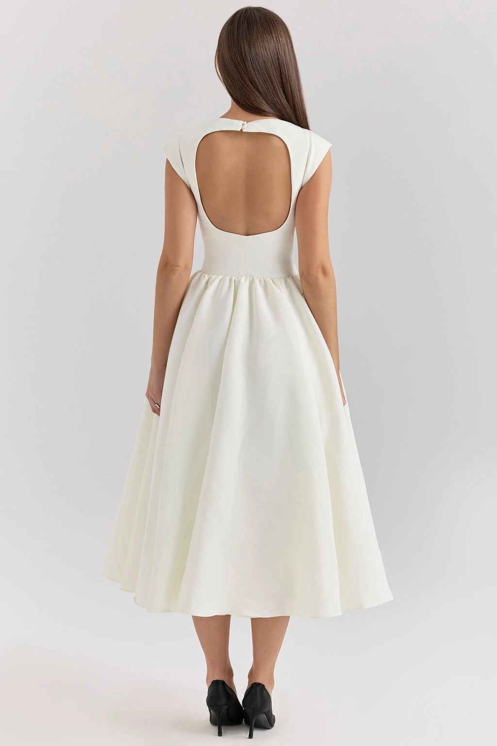 CHNMR French Elegant Solid O-neck Sleeveless Women A-line Long Dress Sexy Ruffle High Street Lady Dresses Casual Female Vestidos