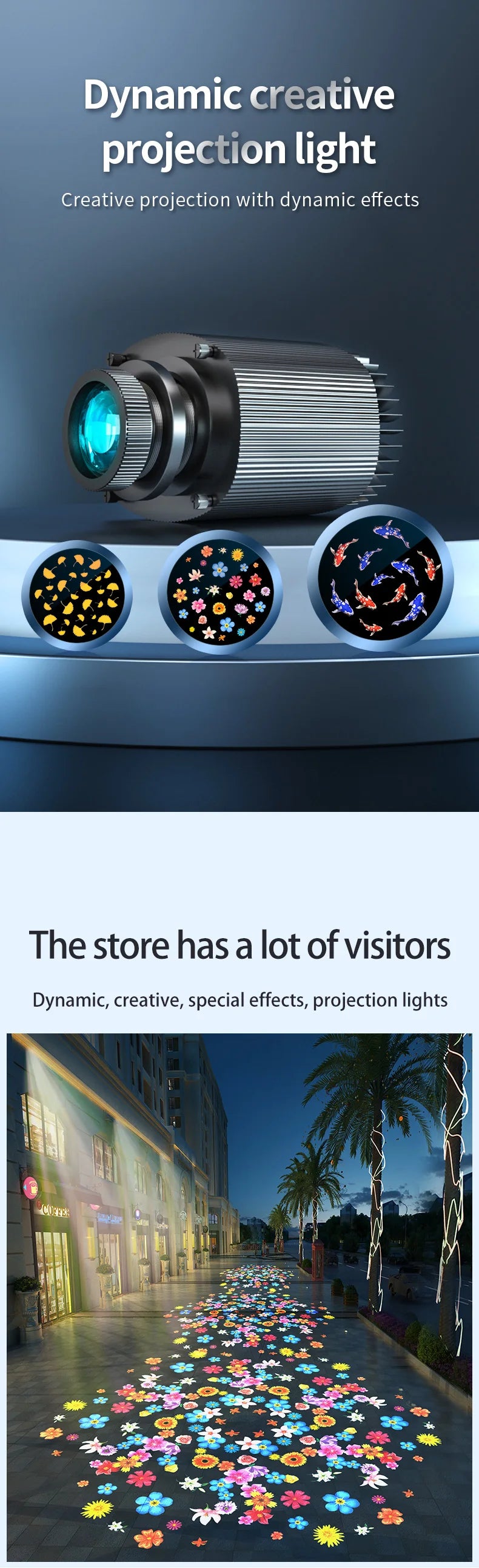 Outdoor Park Dynamic Special Effects Projection Lights Energy Efficient Durable Lighting for Enhanced Aesthetic Appeal