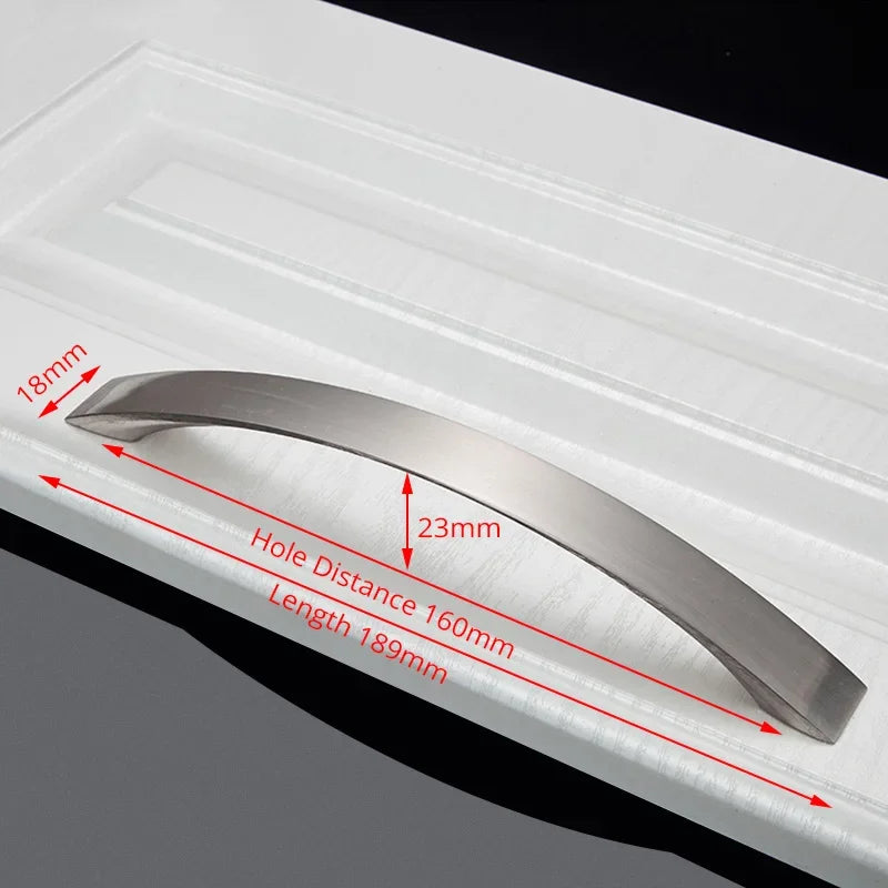 Modern Cabinet Handles Kitchen Door Handles Drawer Knobs Aluminum Alloy Wardrobe Door Handles Brushed Modern Style Hardware