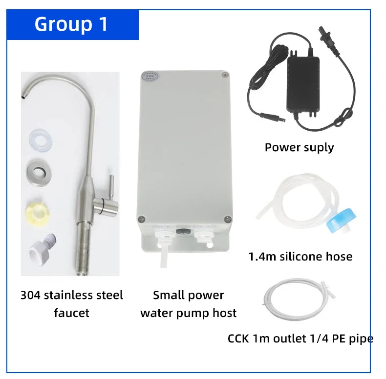 12V Electric Caravan Galley Water Pump 1.5 L/min Automatic Suction for Motorhome Boat Bottled Water System