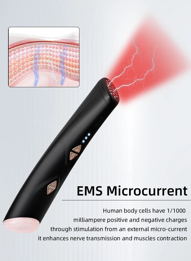Lesen beauty Multifunction Skin care Device Pro Hot Compress Skin Care LED Light Therapy EMS Face Lifting Beauty Massager beauty