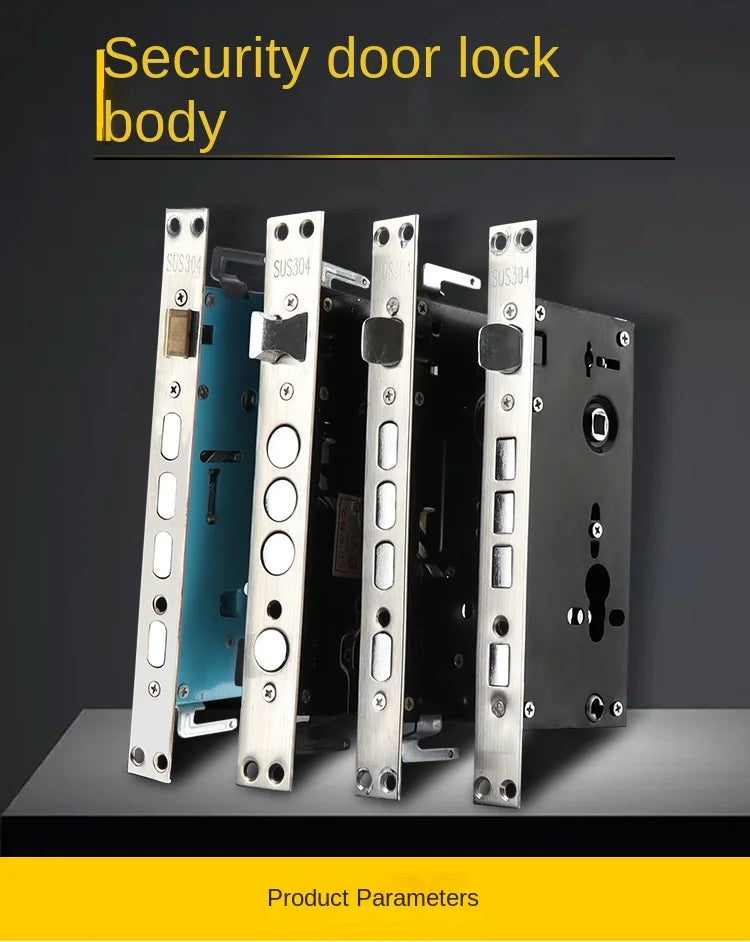 Mechanical Lock Body for Anti-theft Door Lock Engineering 24 * 240 Square Head 30 * 240 Cylindrical Lock Body