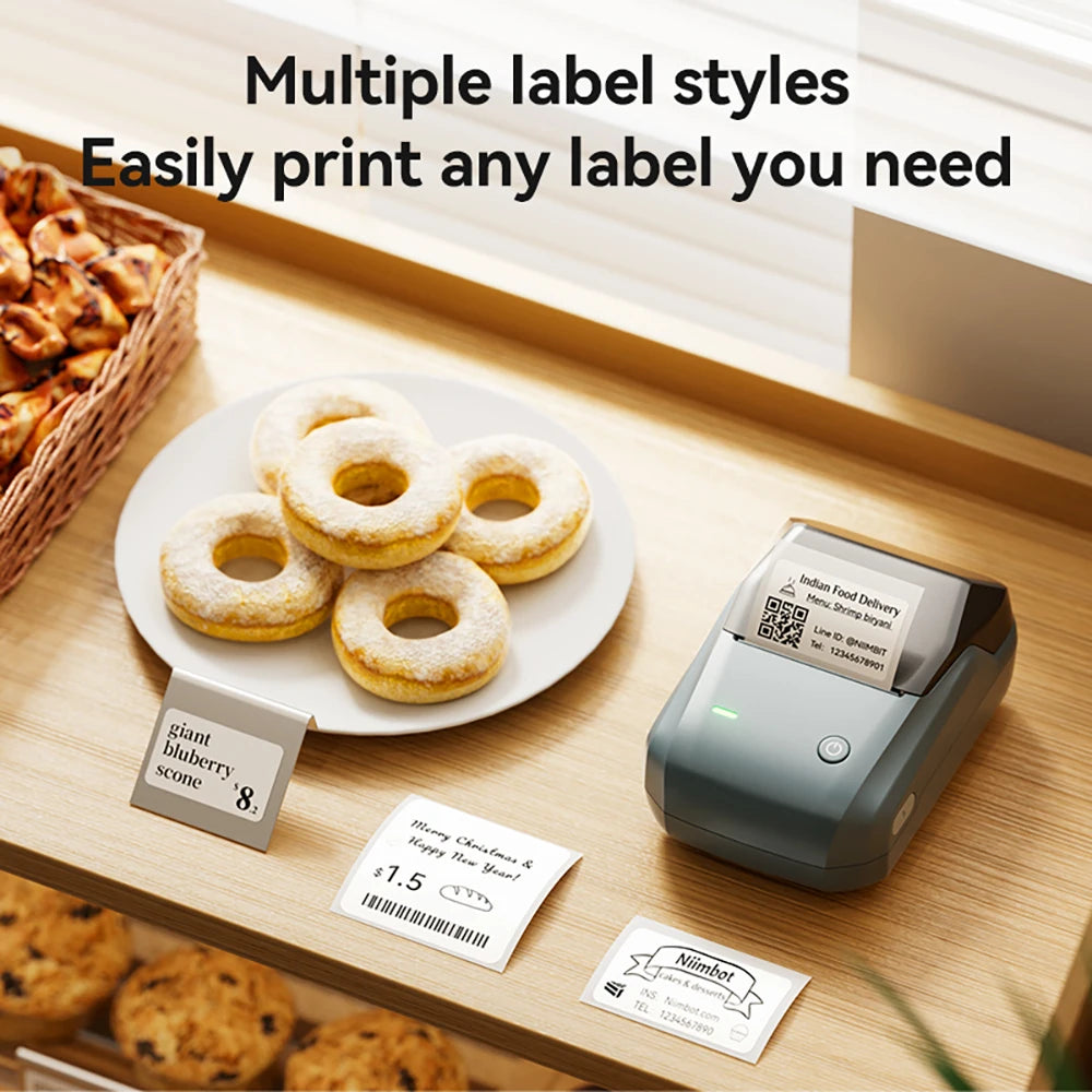 Niimbot B1/B1 PRO Thermal Label Printer Bluetooth Pocket Label Maker Barcode QR Code Self-adhesive Sticker Labeling Machine