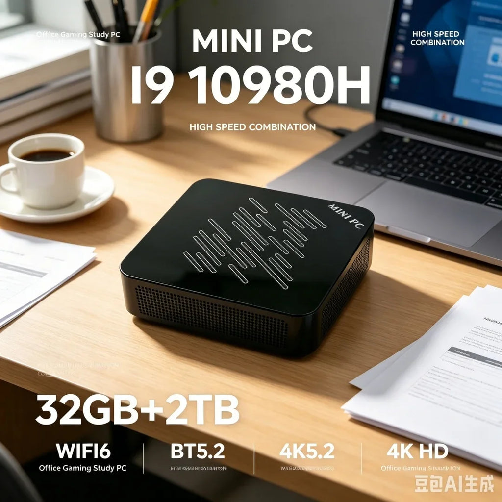 2026 Mini Gaming PC Intel i9-10980HK i3-6100U 16GB 32GB RAM 1TB SSD WiFi 6 BT5.2 4K Mini Desktop Host