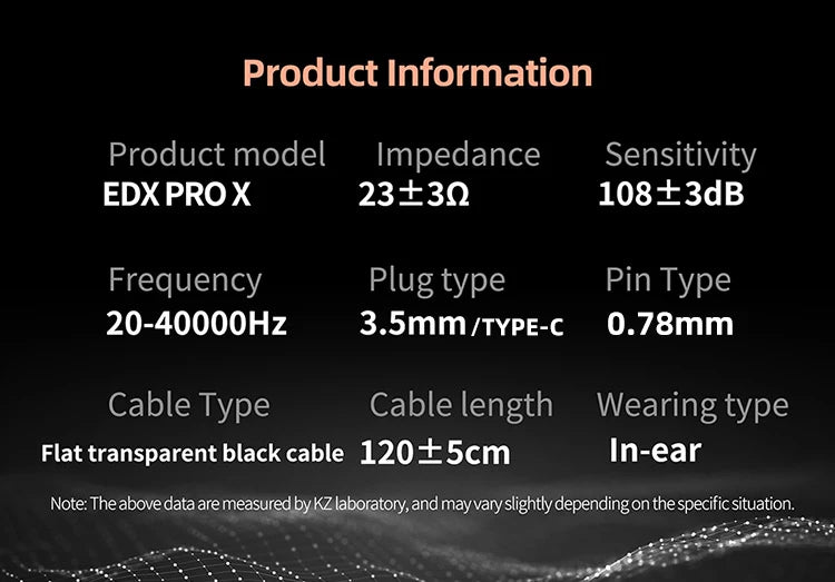 KZ EDX Pro X Single Dynamic Driver In-Ear Monitor Wired Earbuds HiFi Earphone with Detachable Cable