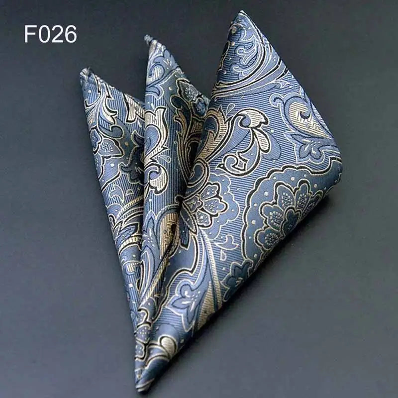 41 Colors Men's Handkerchief Plaid Dot Paisley Hankies Hanky Business Pocket Square Chest Towel 25*25CM