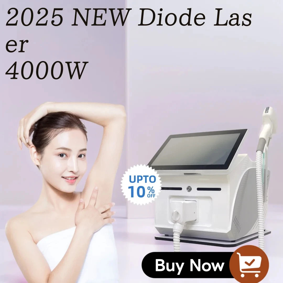 Soprano 2025 Best Hair Removal Laser Brand New Black Ice Platinum Cooling System 808nm Diode Laser Hair Removal Machine 4 Wavele