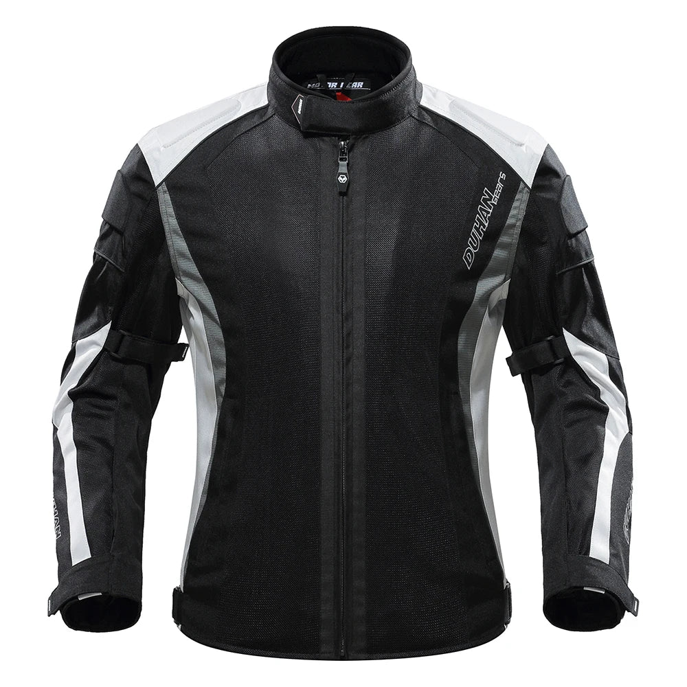 DUHAN Summer Motorcycle Jacket Man Riding Jacket + Motorcycle Pants Suit Breathable Mesh Jacket Moto Pants Suit 9 Style
