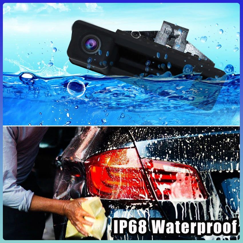 Car Parking Camera For Seat Ateca 2016~2023 Arona 2017~2023 Fisheye Lens Trunk Handle Rear View Camera HD CCD Night Vision