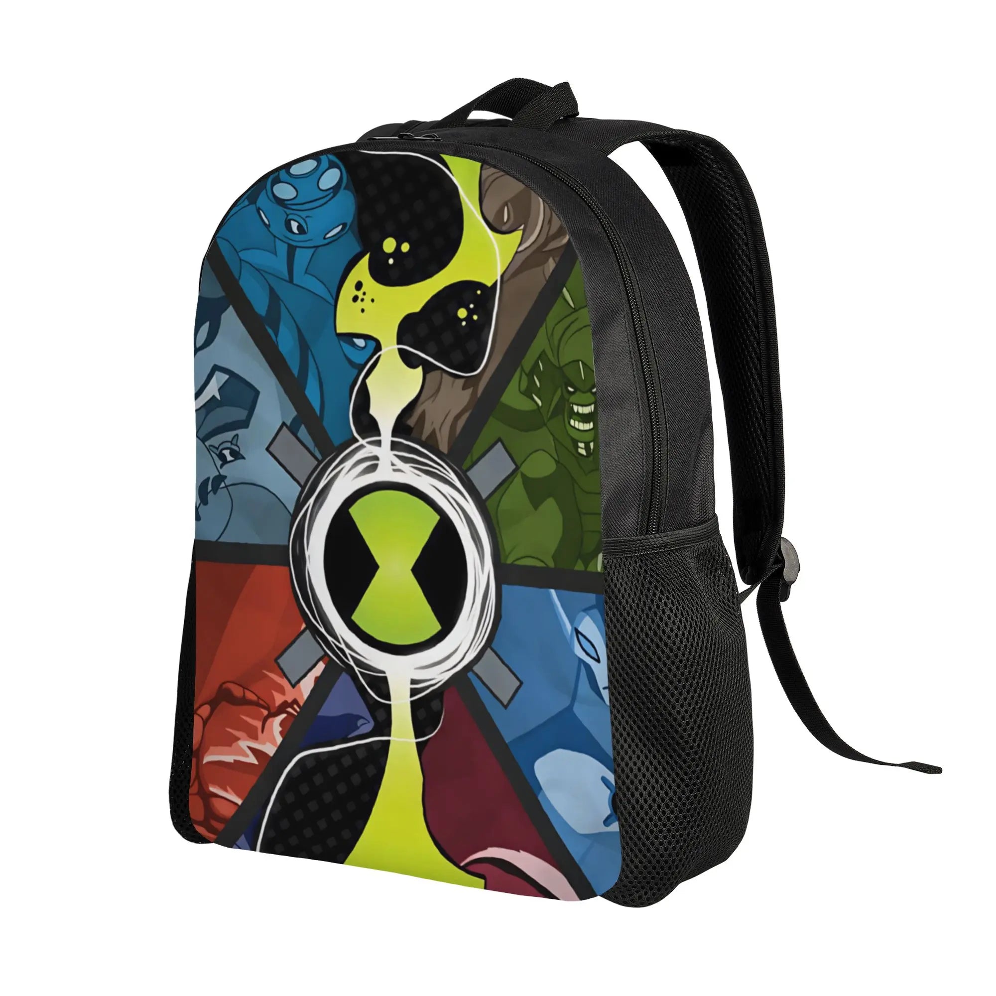 Ben 10 Cartoon Animation Backpack Male  Pattern Backpacks Polyester Kawaii School Bags Daily Designer Rucksack