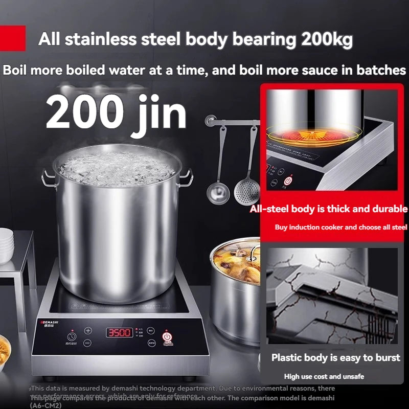 Commercial Induction Cooker 3500w High-power Hotel Flat Induction Cooker
