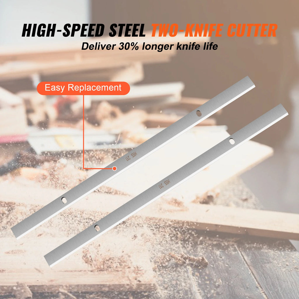 SucceBuy Thickness Planer 13inch Benchtop Planer with Two-Blade 15Amp 1800W Powerful Motor Low Noise for DIY Woodworking Planing