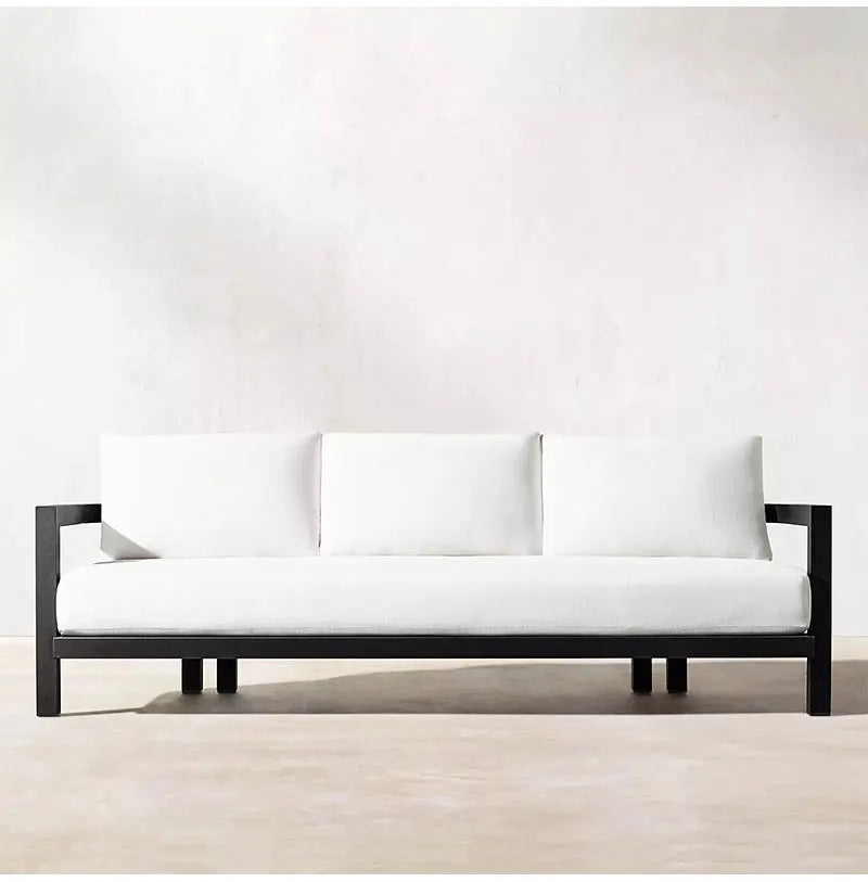 Patio Luxury Aluminum Outdoor Furniture All Weather Leisure Classic Metal Garden Sofa