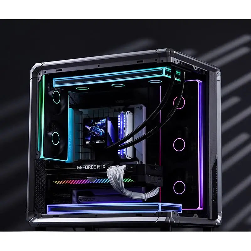 JONSBO ZE-120/240/360 120mm ARGB Case Fan, Infinity Mirror RGB, PWM Fan, MB Sync, Aluminum CD Pattern Hub Badge