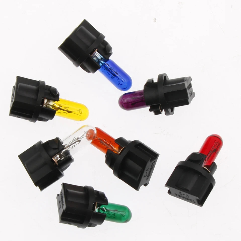 5Pcs T5 SMD LED Car Light Automobiles Light-Emitting Diode Instrument Gauge Dashboard Bulbs Auto Interior Indicator Lamp