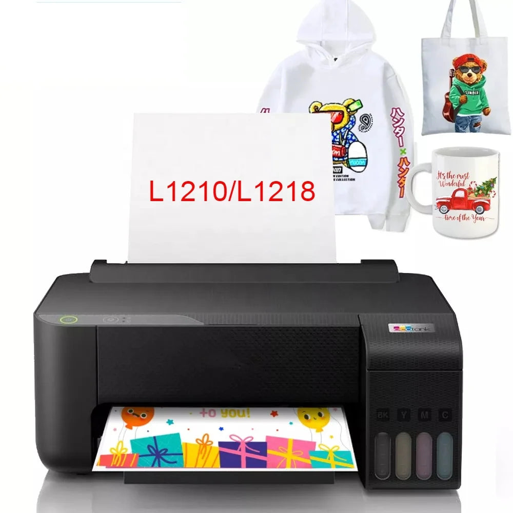 Applicable to NEW A4 ECO Tank L1210/L1218 Sublimation Printer for Epson 4 Colors EcoTank MUG/BAG/T-shirt Sublimation Paper ink