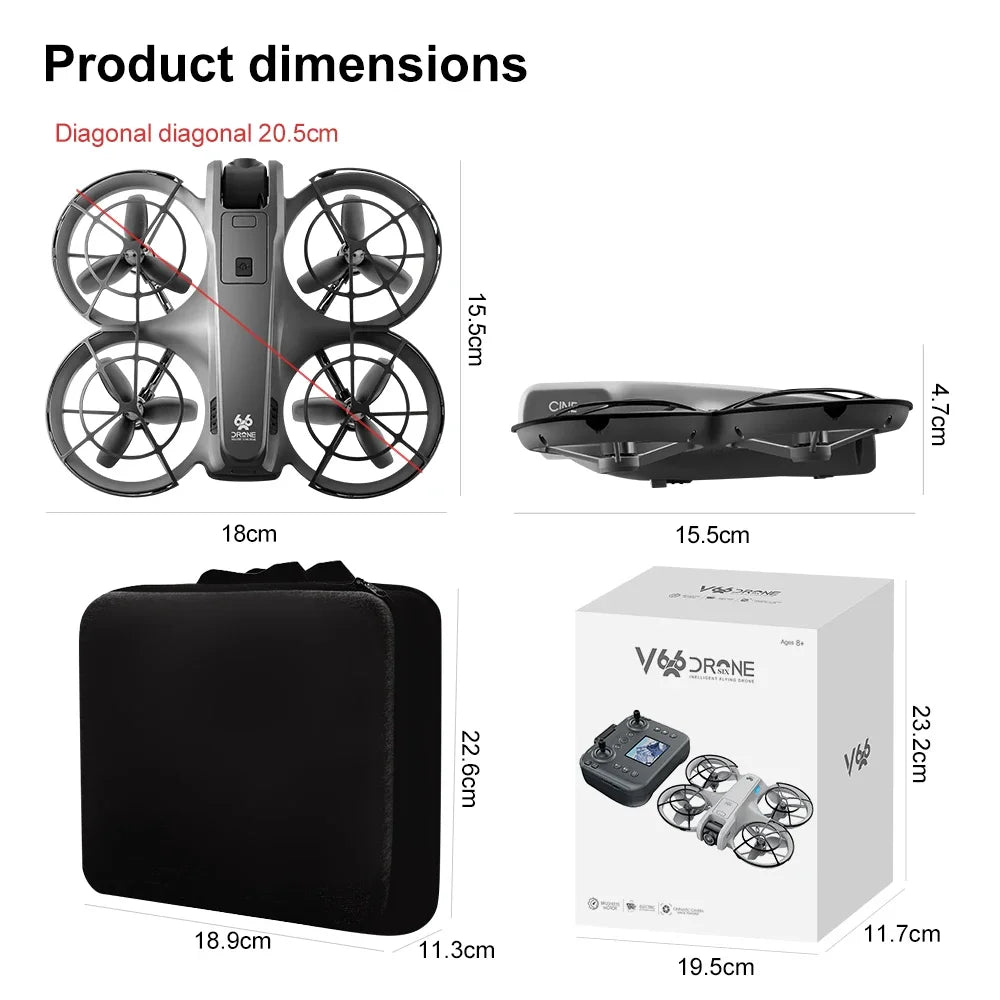 Original MINI V666 Drone 4K Professional WIFI 5G Dron Obstacle Avoidance Brushless Altitude Headless Mode RC Quadcopter Toys