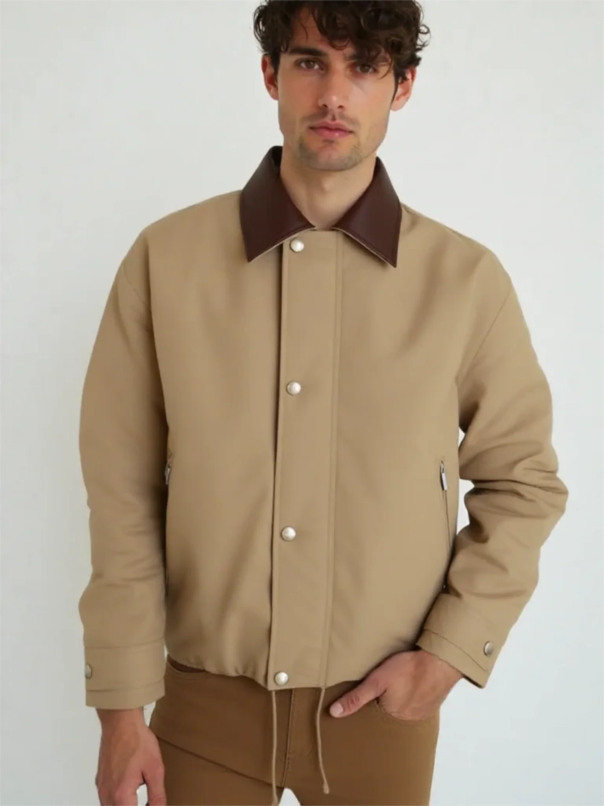 Yao Fashion Barnfit Chore Jacket Casual Streetwear Trend Brand High Quality 1:1 Baggy Retro Autumn Winter Cotton Padding Jacket