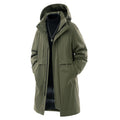 Winter Jackets Men Padded Warm Long Cotton Coats Plus Size 6XL 7XL 8XL Oversize Windbreak Hooded Black Autumn Pockets Loose Male