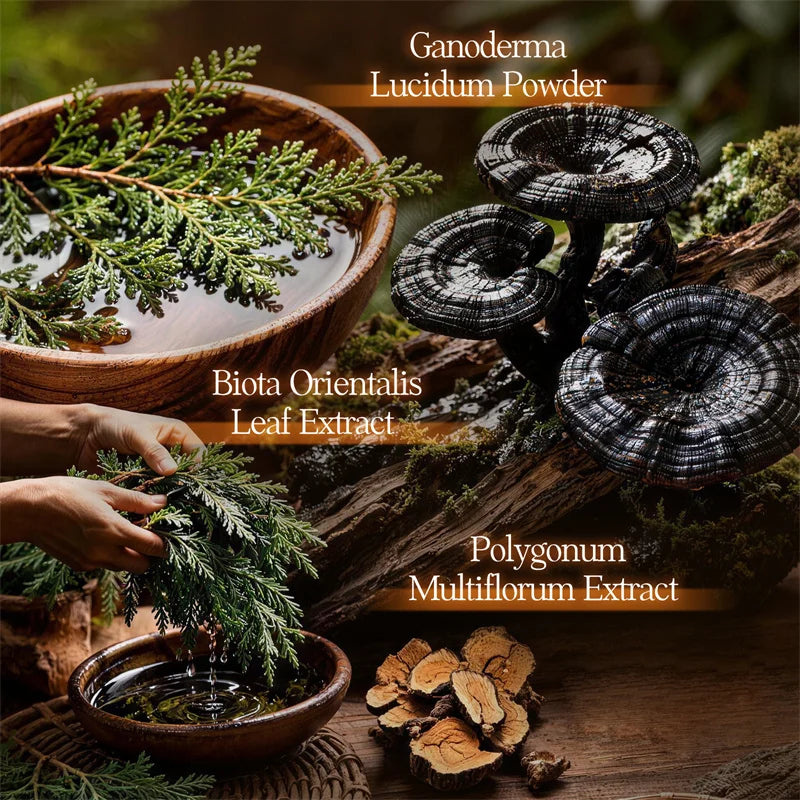 Hair Shampoo Soap Polygonum Multiflorum Black Soap White Hair Repair Soap Hair Care Set Nourishing Anti Dandruff Hair Dye Soap