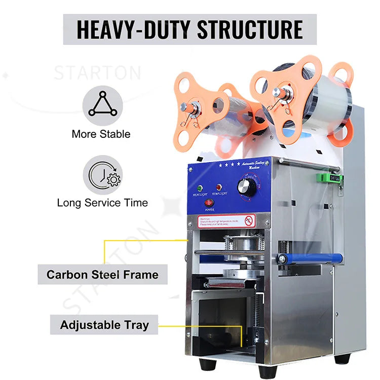 High Quality 98mm 95mm 90mm 75mm 60mm 95 90 mm Mini Small Boba Juice Semi Auto Automatic Cup Sealing Machine Sealer