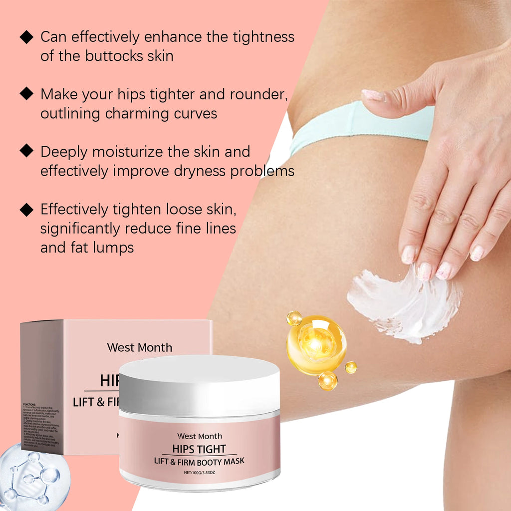 West Month Buttock Moisturizing Cream Buttock Care Firming Hydrating Moisturizing Lifting Nourishing Massage Care Cream