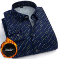 Thickened Fleece Winter Warm Shirt Men's Long Sleeve Plaid Casual Style Dad Clothes Comfortable Breathable Casual Shirt