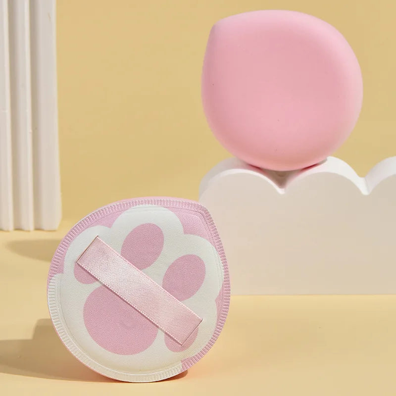 Cute Powder Sponge Puffs Foundation Cream Cushion Puff Cat Claws Shape Makeup Sponge Air Cushion Beauty Cosmetics Tools Portable