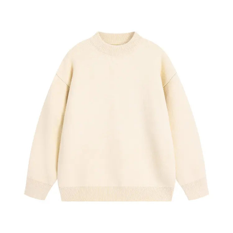 Men Korean Fashion Sweaters Solid Color Oversized Sweater Men Long Sleeve Shirts Autumn Winter Clothing Men Streetwear Pullovers