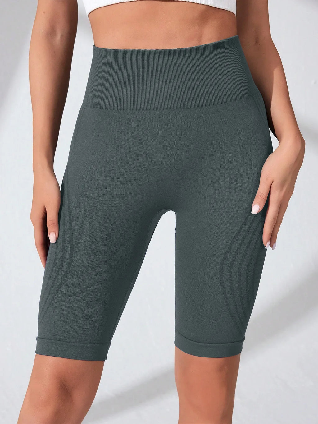 Anti-Cellulite 3D Compression Biker Shorts High Waisted Butt Lifting Tummy Control Training Cellulite Slimming Workout Shorts