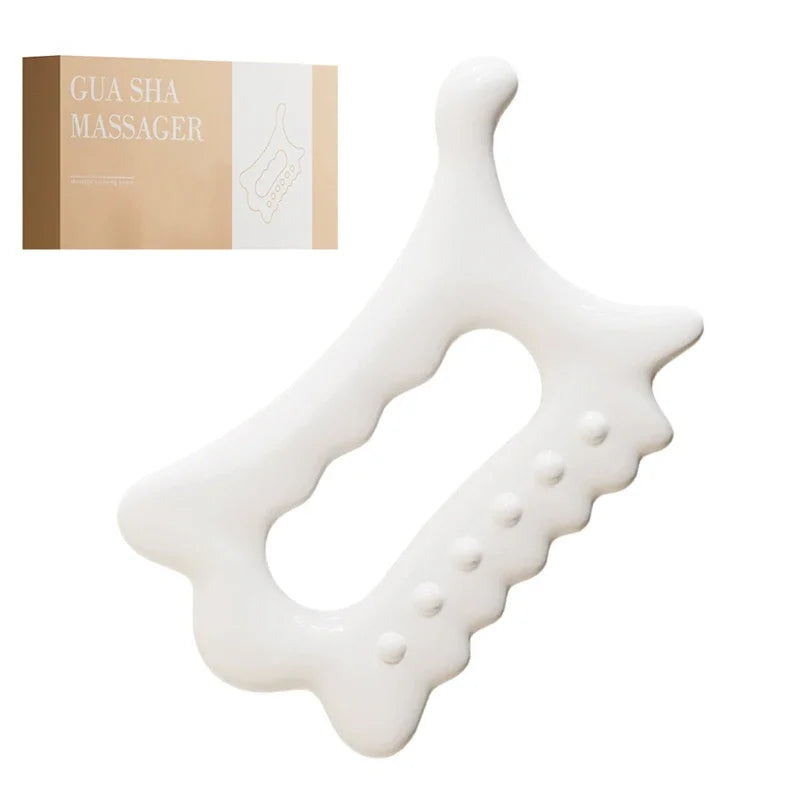 Resin Facial GuaSha Massage Board Face Maintenance Lift Muscle Relief Multifunctional Handheld Daily Care Beauty Tool