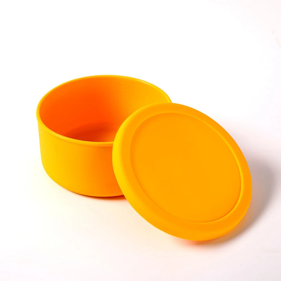 Food-Grade Silicone Lunch Box Microwave Heating Preservation Box Storage Box Sealed Lunch Box Food Preservation Box