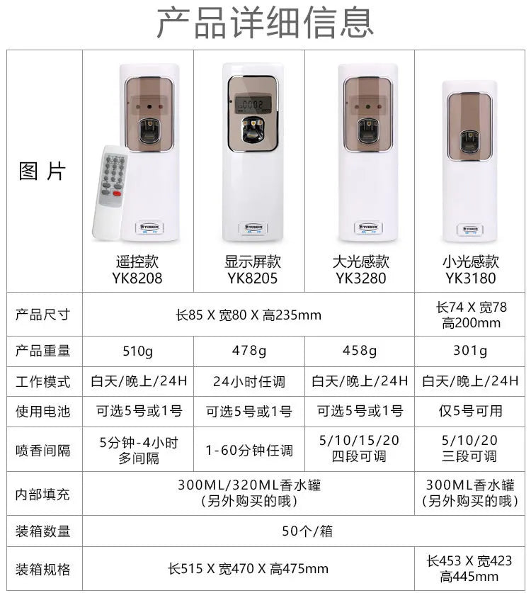 Automatic fragrance machine Timing intelligent LCD fragrance machine Perfume spray aromatherapy machine