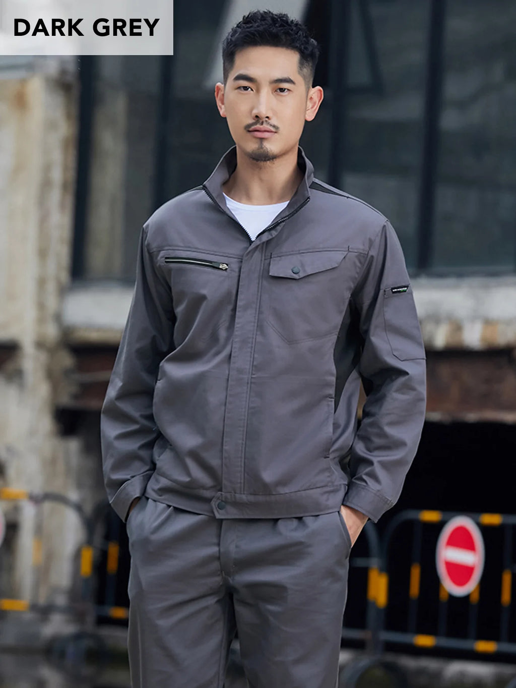 Fashion Denim Workwear for Men Women Spring Autumn Long-sleeved Work Clothes Wear-resistant Uniform Coat Workshop Uniforms