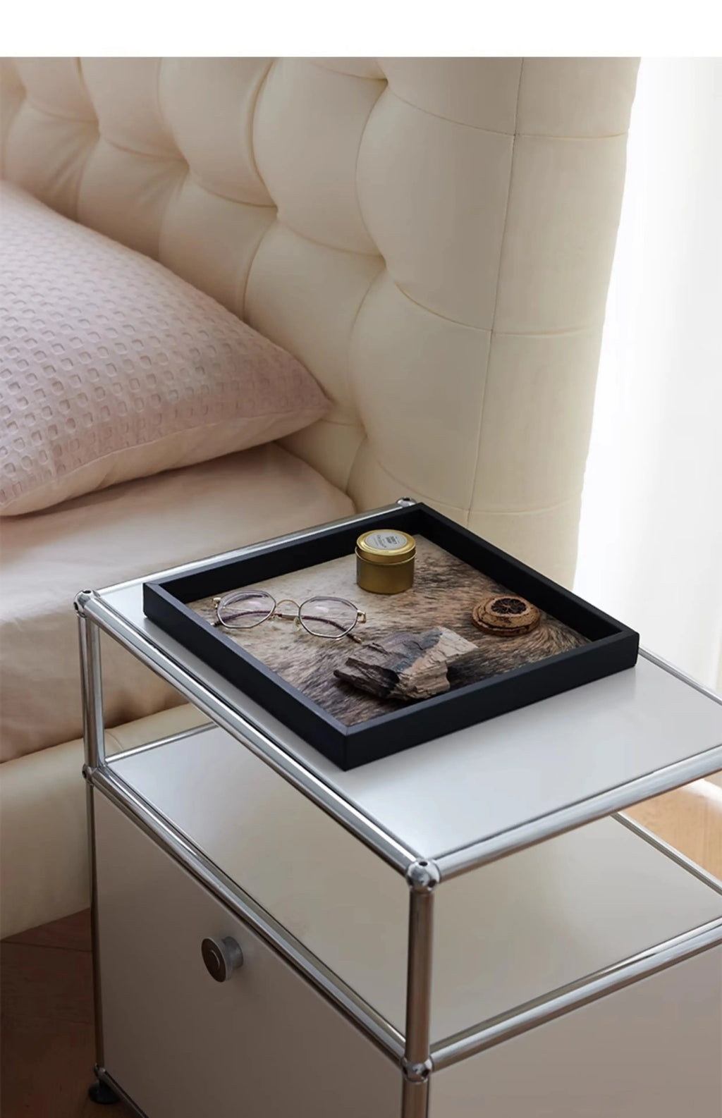 Medieval Horsehair Wooden Trays Light Luxury High Aromatherapy Entrance Trays Jewelry Exquisite Home Accessories Dienblad XYTP40