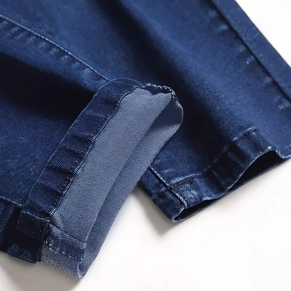 New Men's Fashion Ripped Skinny Jeans Street Style Vintage Washed Solid Holes Denim Trousers Male Casual Slim Pencil Denim Pants