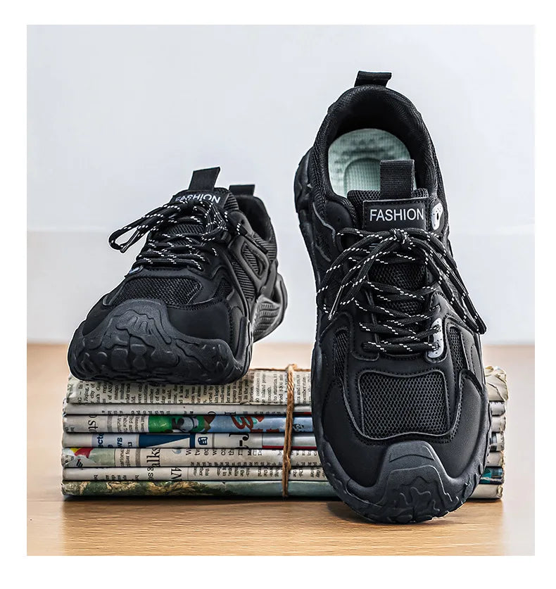 Men's 2026 Summer New Breathable Hiking Sneakers Anti-Slip Wear-Resistant Outdoor Casual Daily Streetwear Footwear in 3 Colors