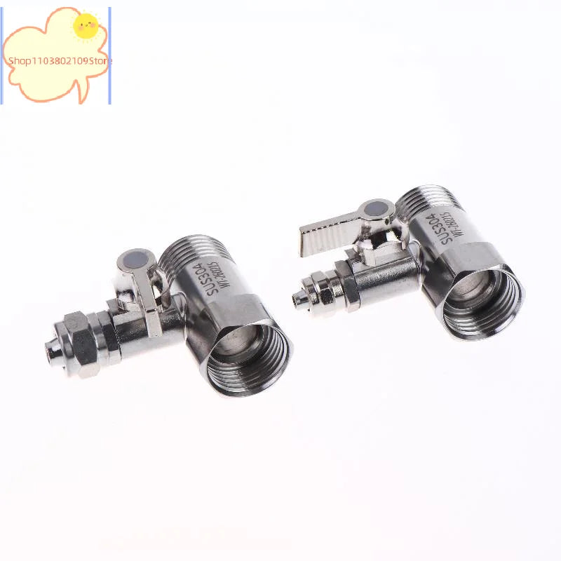 【HT】【HT】1 Set Tap Tee B Cold Hot Water Pipes Home Accessories 1/2" To 1/4"3/8" With Shut-Off Ball Valve RO Feed Water Adapter