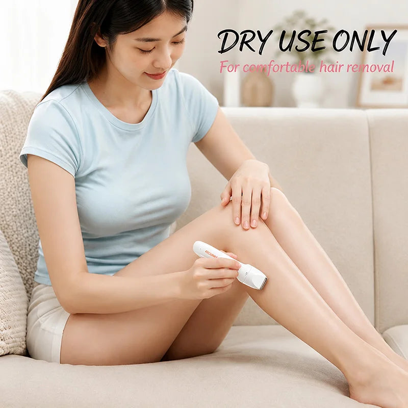 2026 New Ladies 3 in 1 Electric Hair Removal Set Portable Multi Head Shaver Painless for Face Legs Underarm Bikini