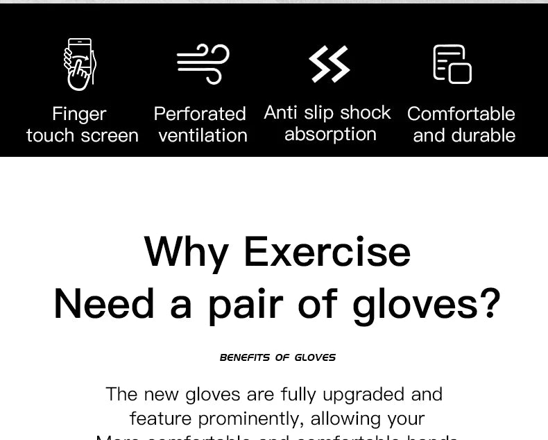 URBANCREW Cycling Gloves — Touchscreen Outdoor Sports
