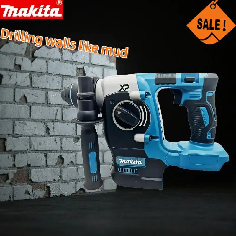 Makita273  Electric Cordless Brushless Hammer Drill Rechargeable Rotary Hammer Drilling and Chiseling High torque power Tool