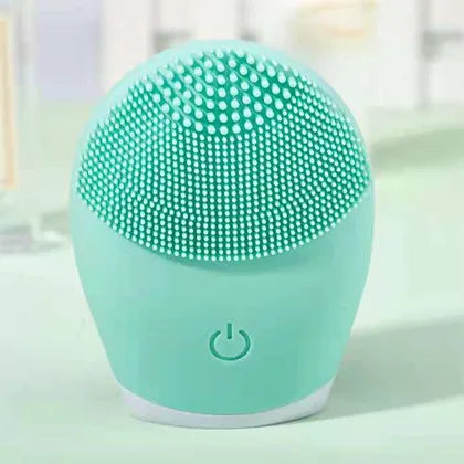 Electric Silicone Facial Cleanser Massager Skincare Massage Tool Beauty Machine Vibration Cleaning Of Pores Self Provided Batter