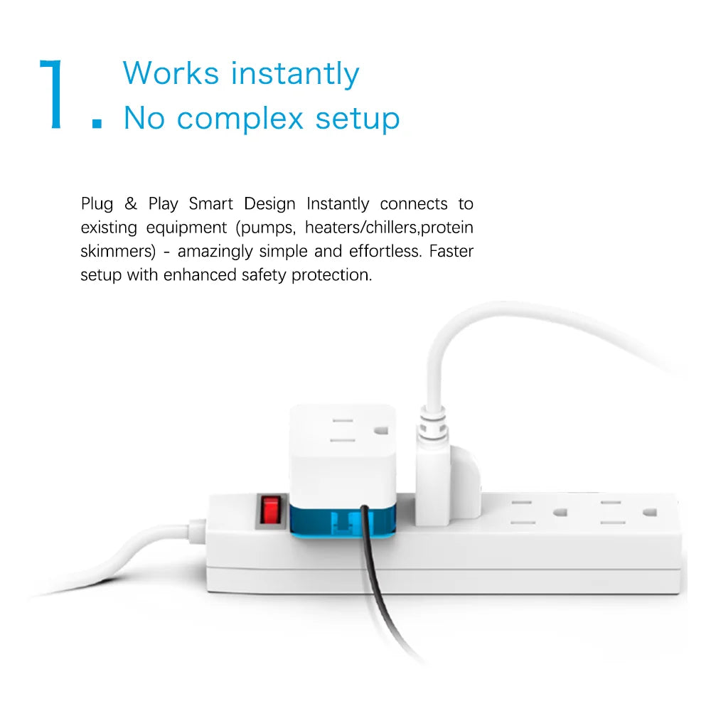 AUTOAQUA Smart Protein Skimmer Security Aquarium Auto Optical Sensor Instant Safety Alarm Patented Marine Freshwater Saltwater