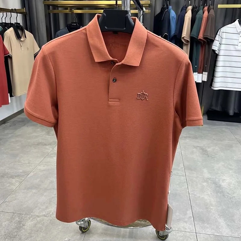 100% pure cotton high-end short sleeve men's polo shirt summer designer luxury brand embroidered Paul T-shirt fashion men's wear